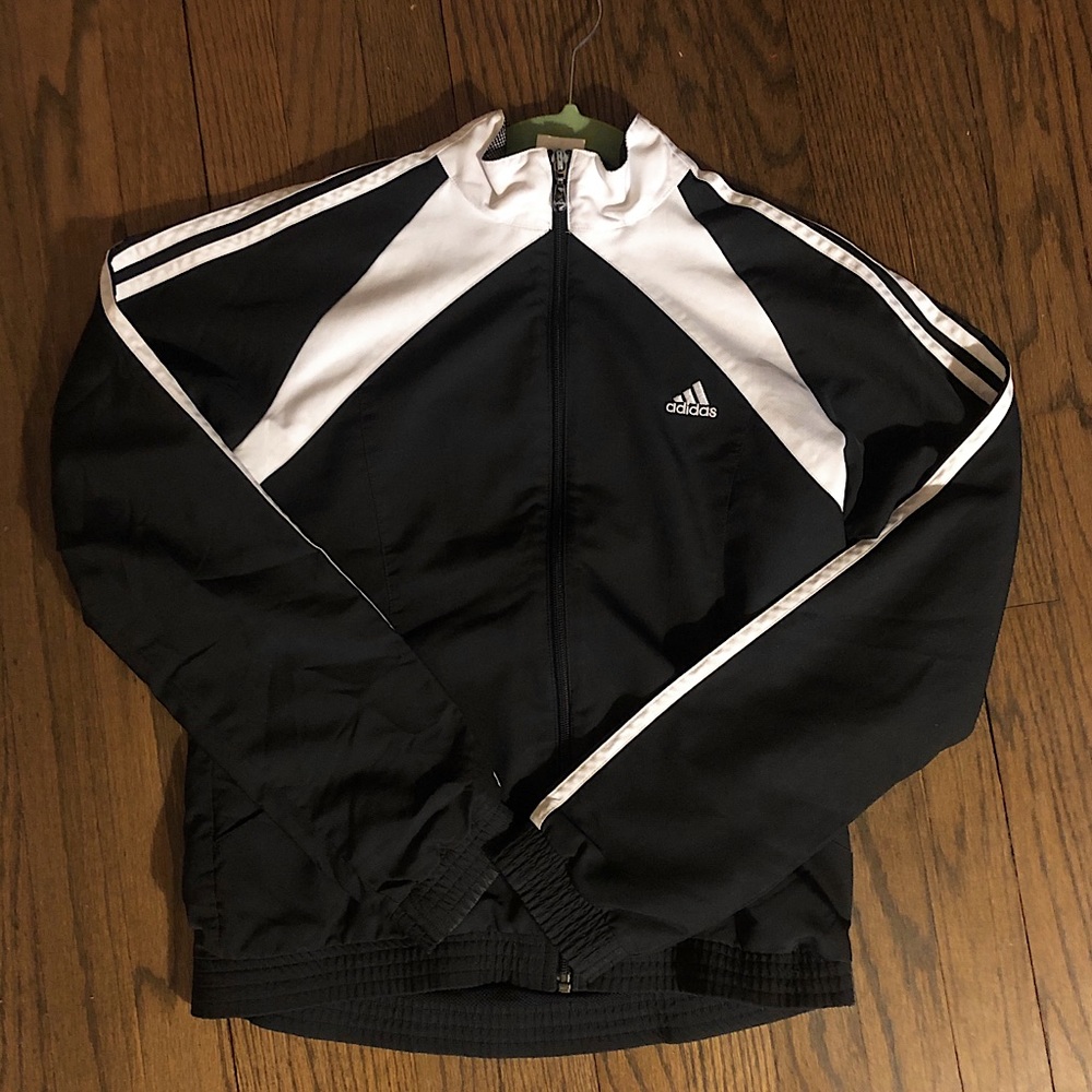 Adidas Windbreaker/Track Jacket in Black